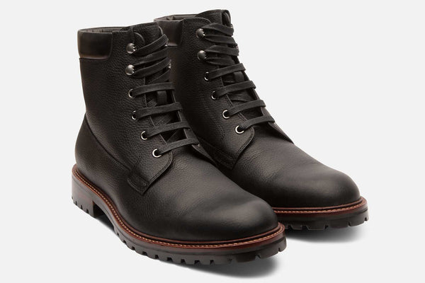 GORDON RUSH HORTON 103359 BLACK LEATHER BROGUE MENS LACE UP ANKLE  BOOTS Gordon Rush Boots for Men for Sale - Shop New & Used Men main image 2