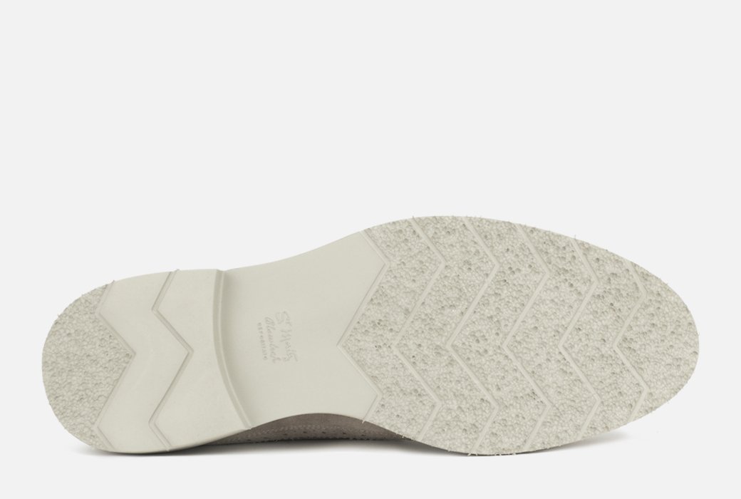 Gordon Rush Arlo Wingtip Shoe Sand Suede Bottom View