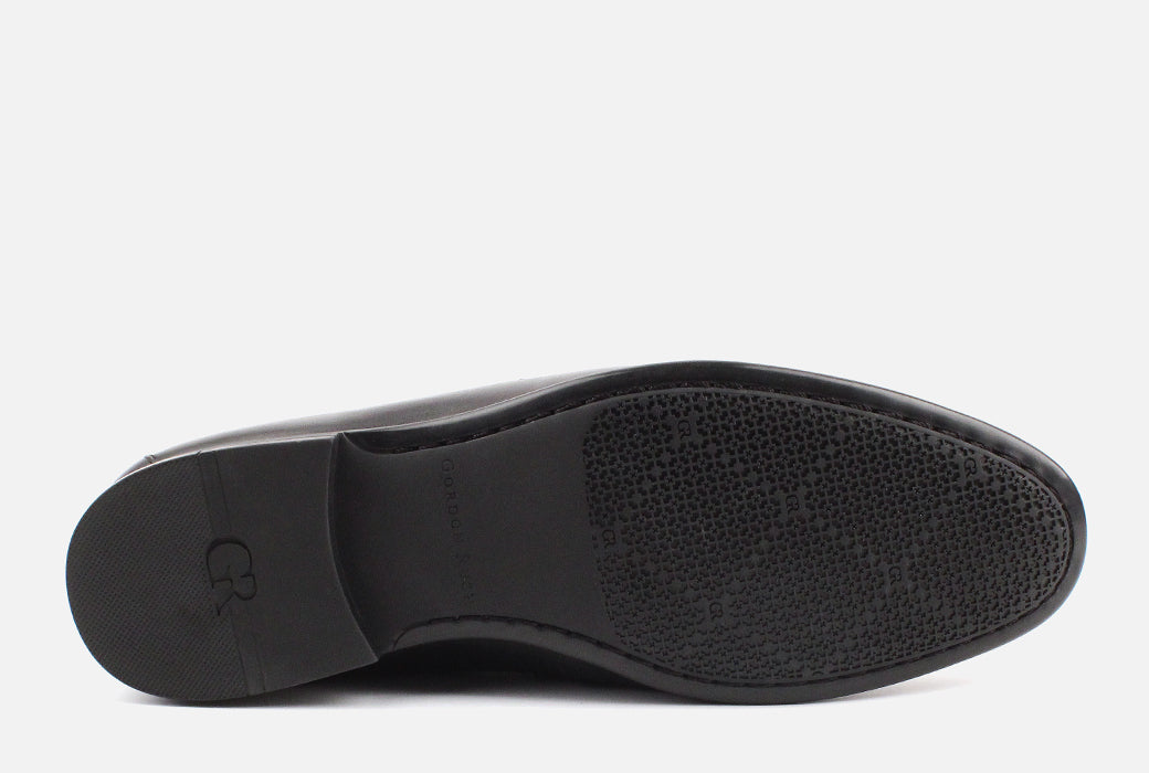 Gordon Rush Connery Penny Loafer Shoe Black Bottom View
