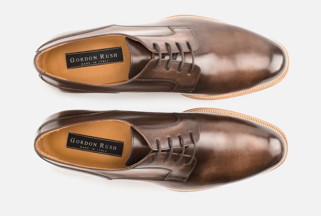 Gordon Rush Devin Derby Shoe Dark Brown Top View