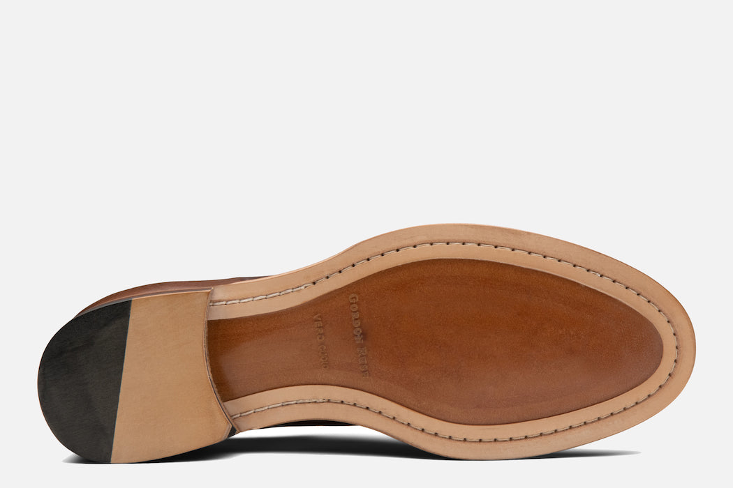 Gordon Rush Marcus Derby Shoe in Walnut Bottom View