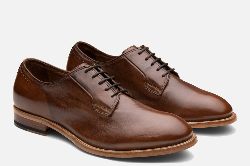 Gordon Rush Marcus Derby Shoe in Walnut Side View Pair