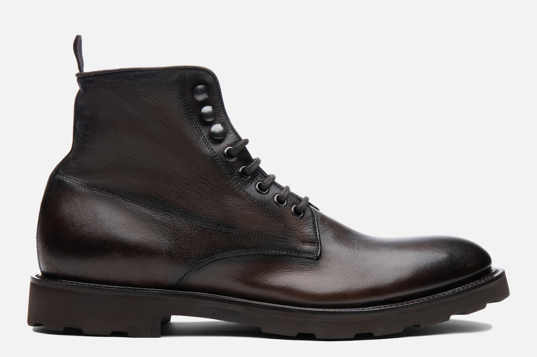 Gordon Rush Hunter Lace-Up Boot in Chocolate Side View