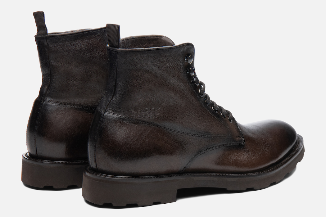 Gordon Rush Hunter Lace-Up Boot in Chocolate Rear View Pair