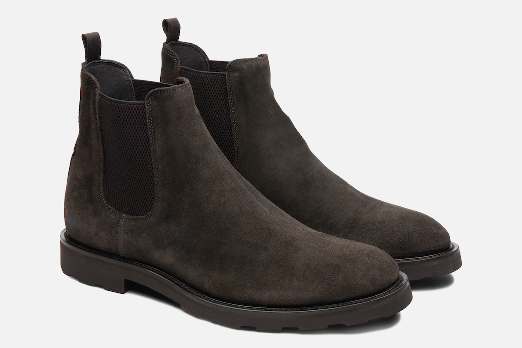 Gordon Rush Garrett Boot in Dark Taupe Suede Side View Pair