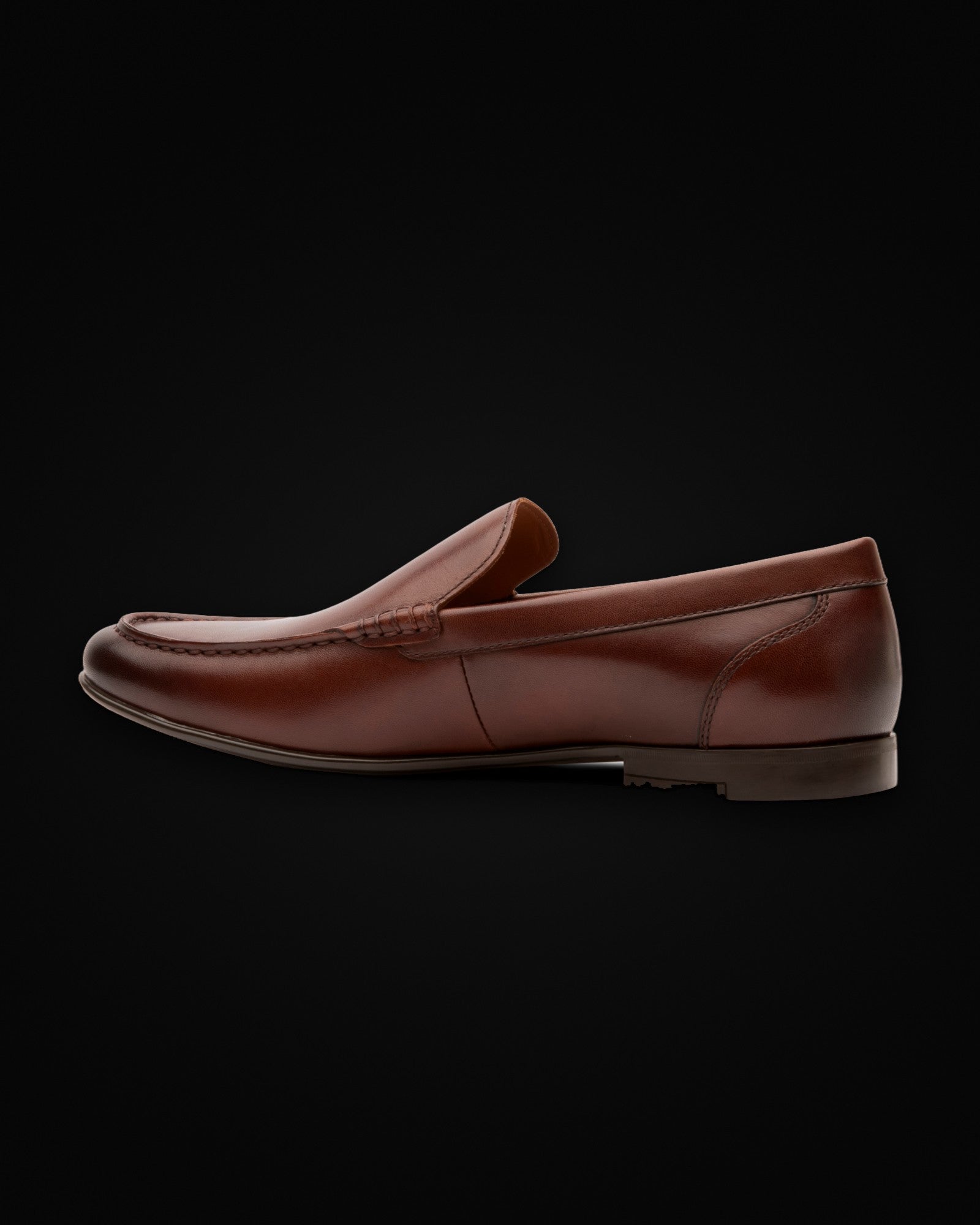 Ashton, moc-toe loafer in whiskey, view 4 of 6