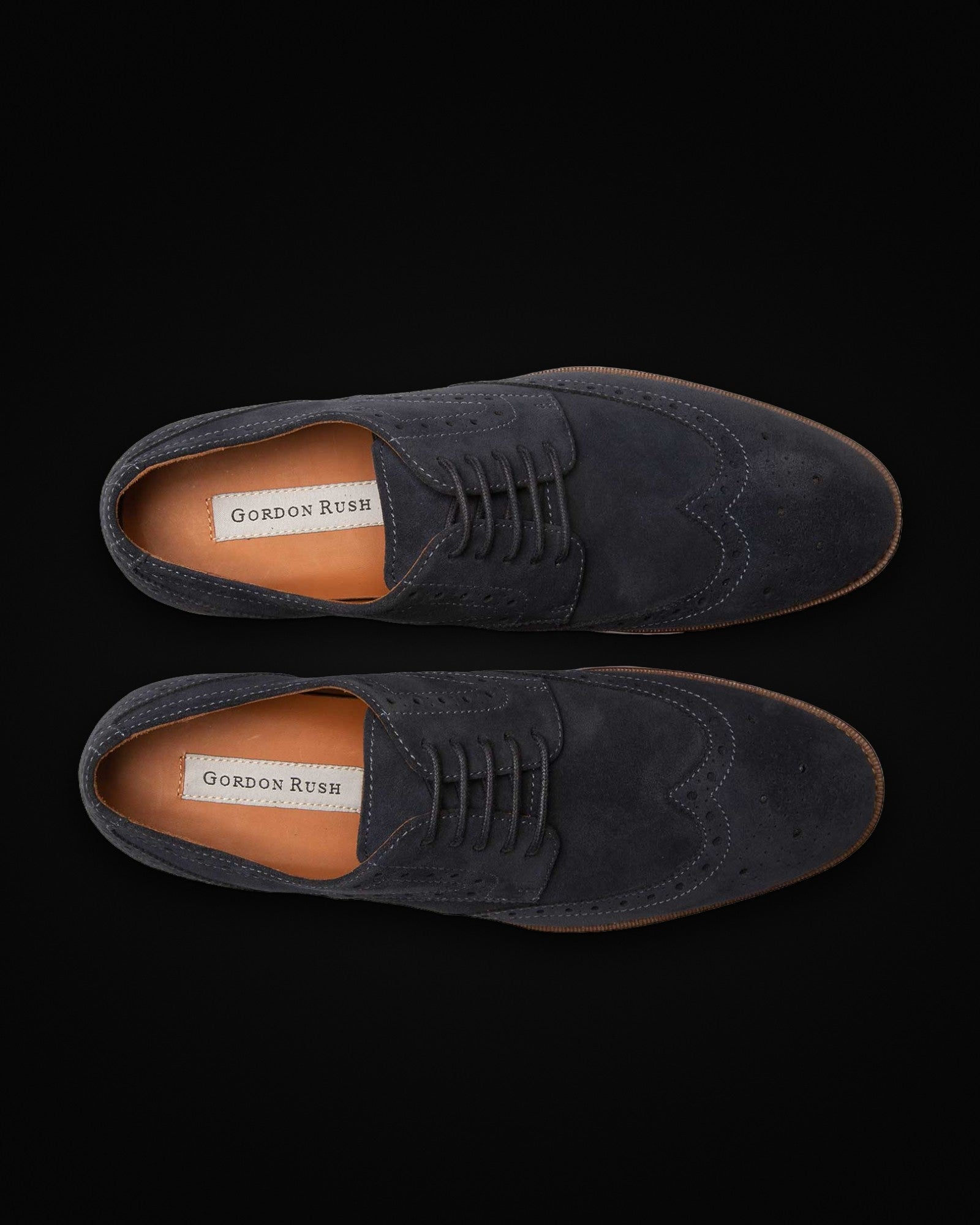 Concord, lace-up in navy suede, view 4 of 5