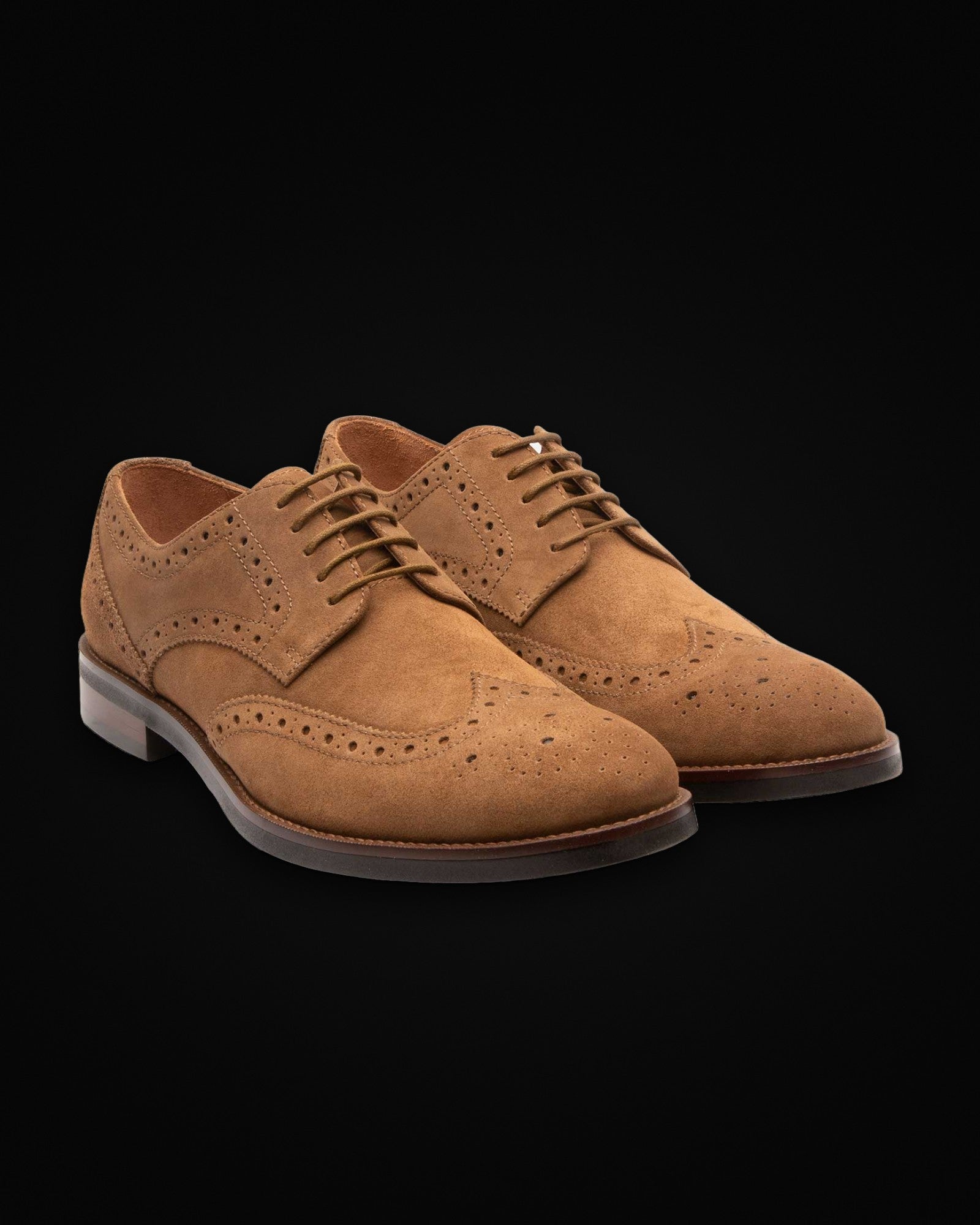 Concord, lace-up in tan suede, view 2 of 5