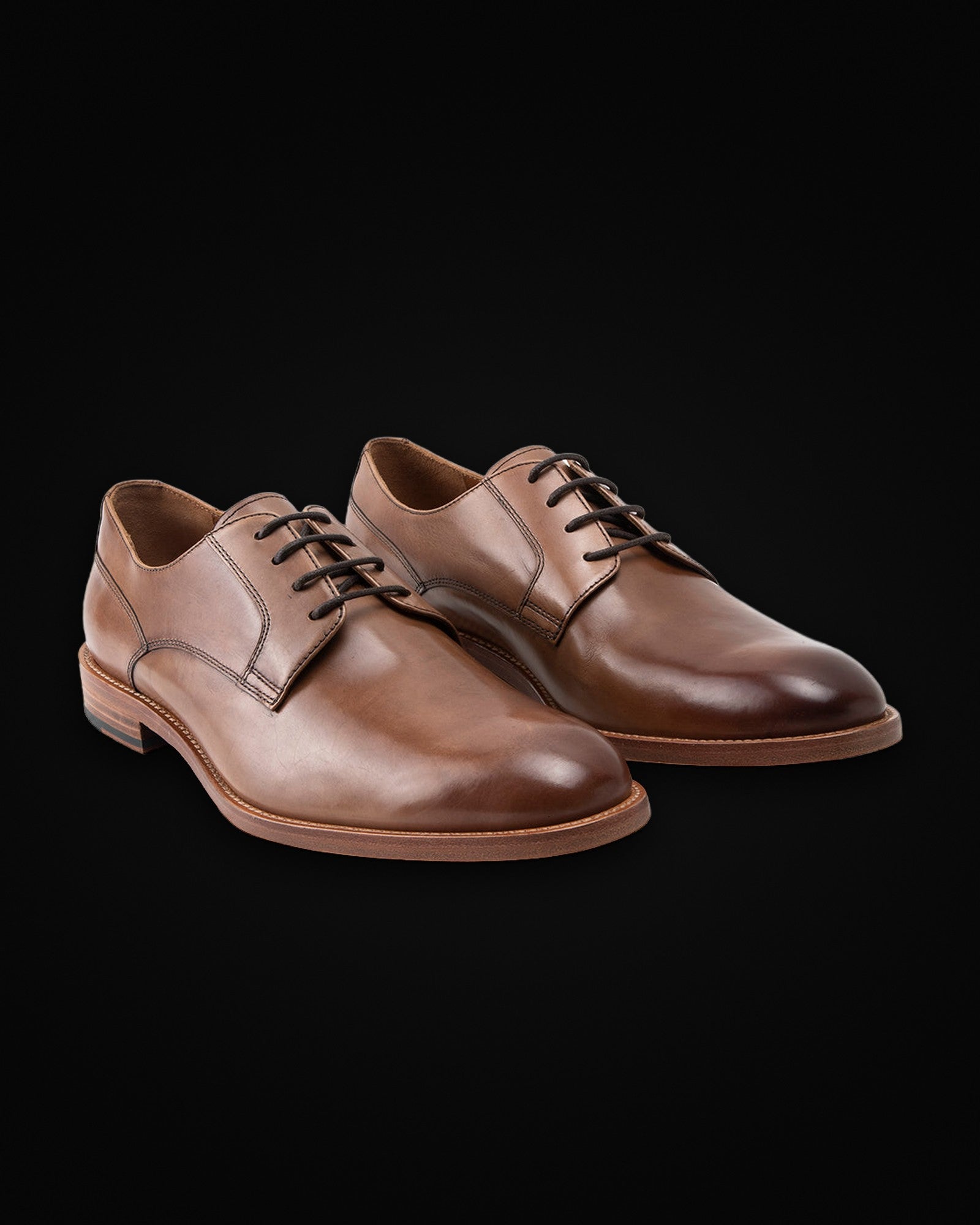 Hastings, lace-up in cognac, view 3 of 5