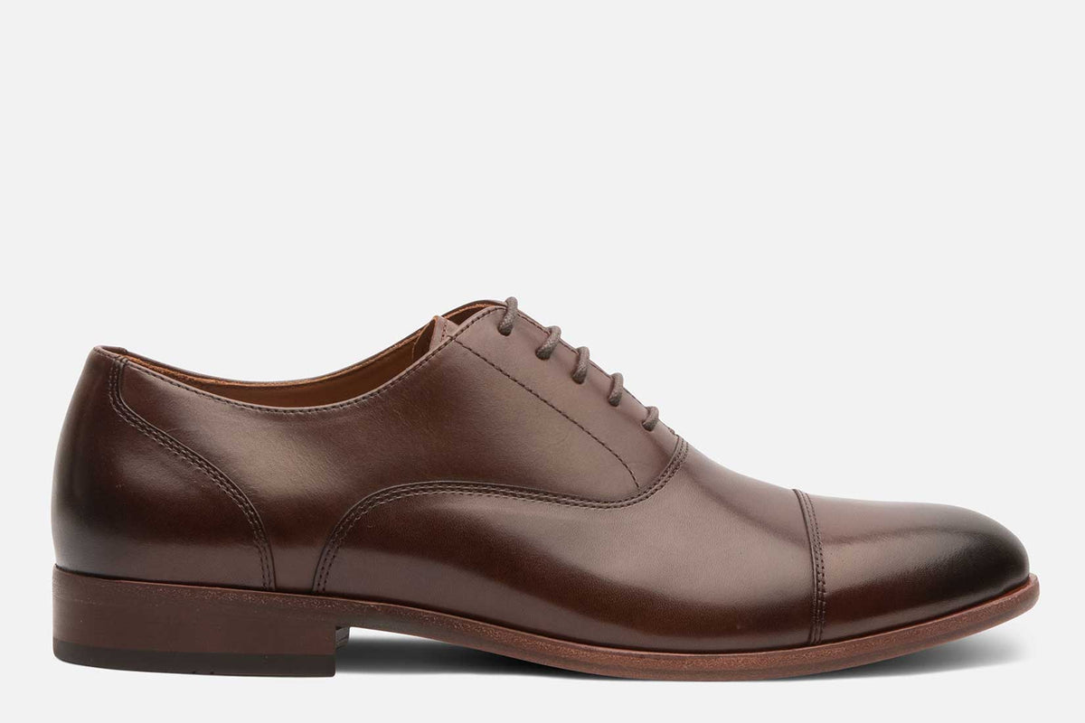 Gordon Rush Oxford Men\'s 10 Brown Leather Lace Up Almond Toe Formal Shoes S44 Mason 201460 Oxford | Gordon Rush main image 3