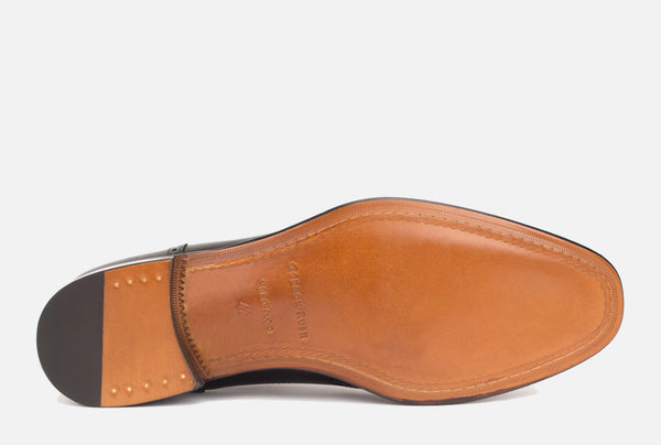  Gordon Rush Percy Wingtip Shoe Black Bottom View