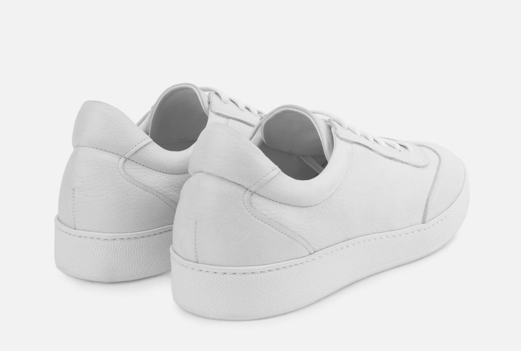  Gordon Rush Tristan Sneaker Shoe White Leather Rear View Pair