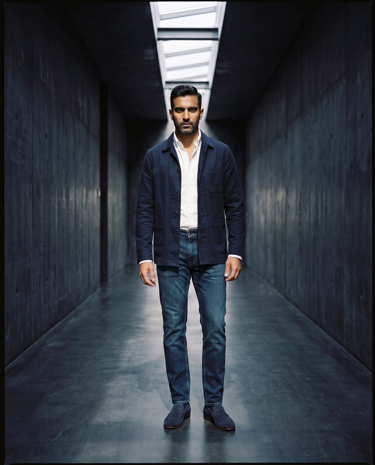 Walking a concrete corridor in the Cartwright
