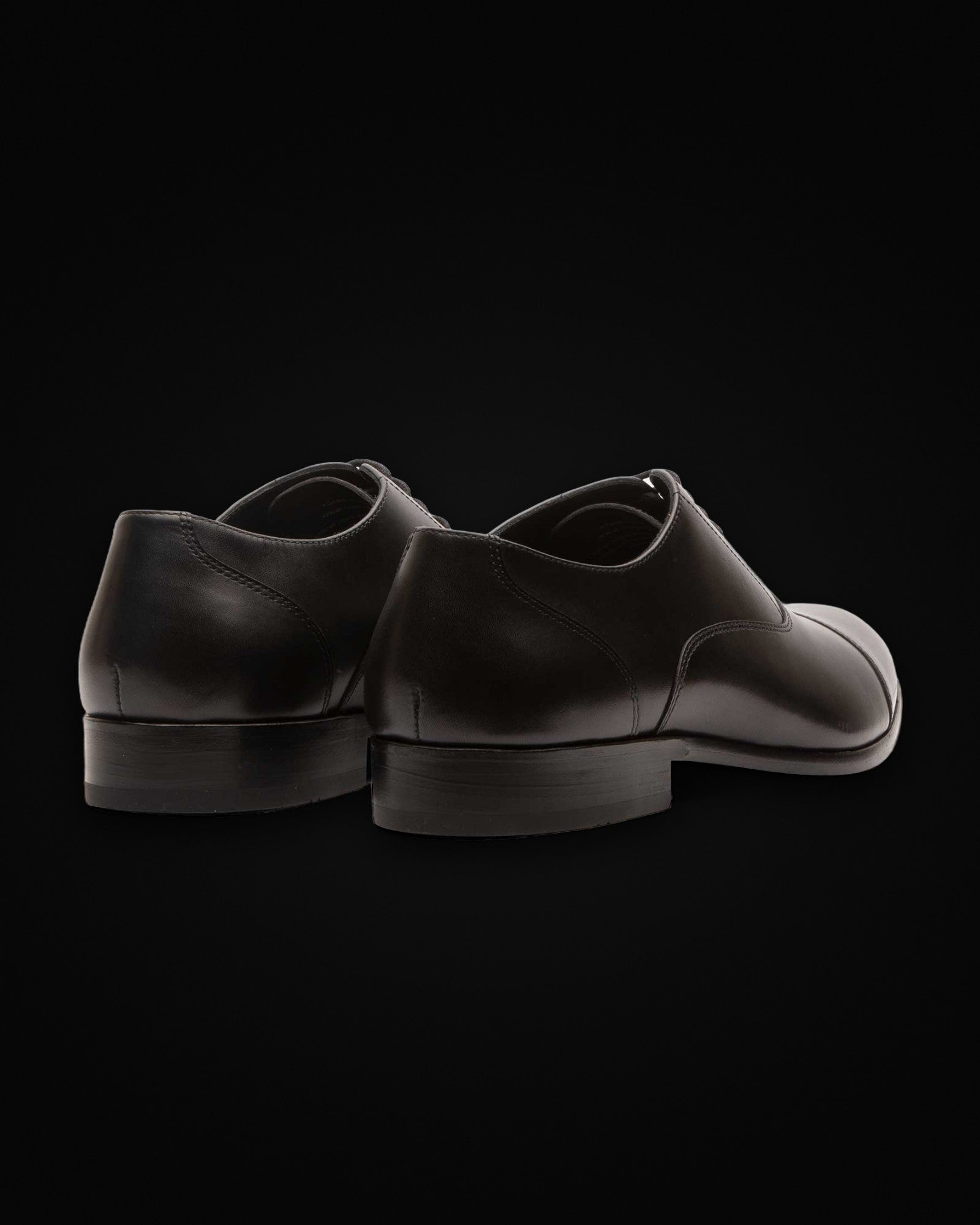 Adams, cap-toe oxford in black, view 3 of 5