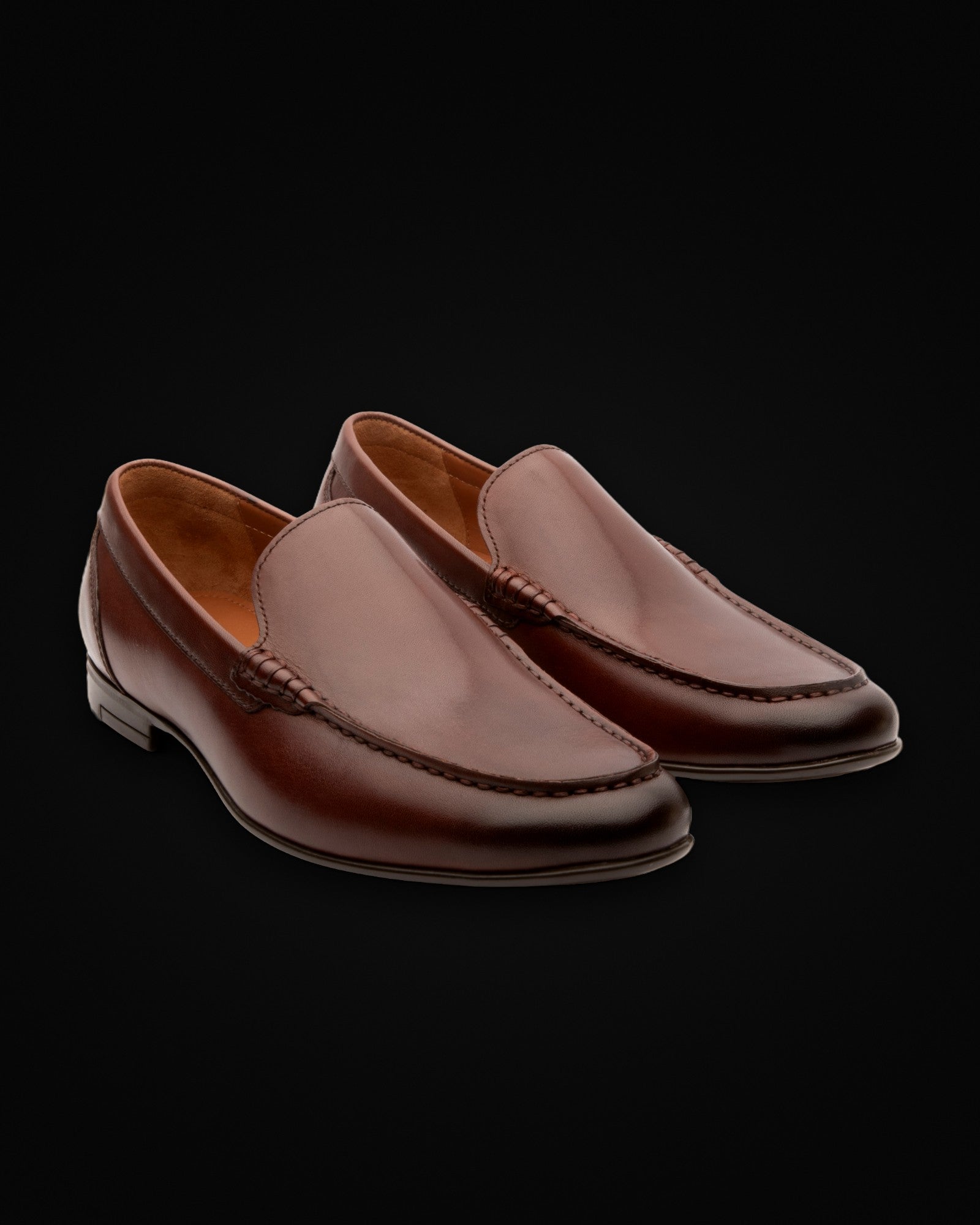 Ashton, moc-toe loafer in whiskey, view 2 of 6
