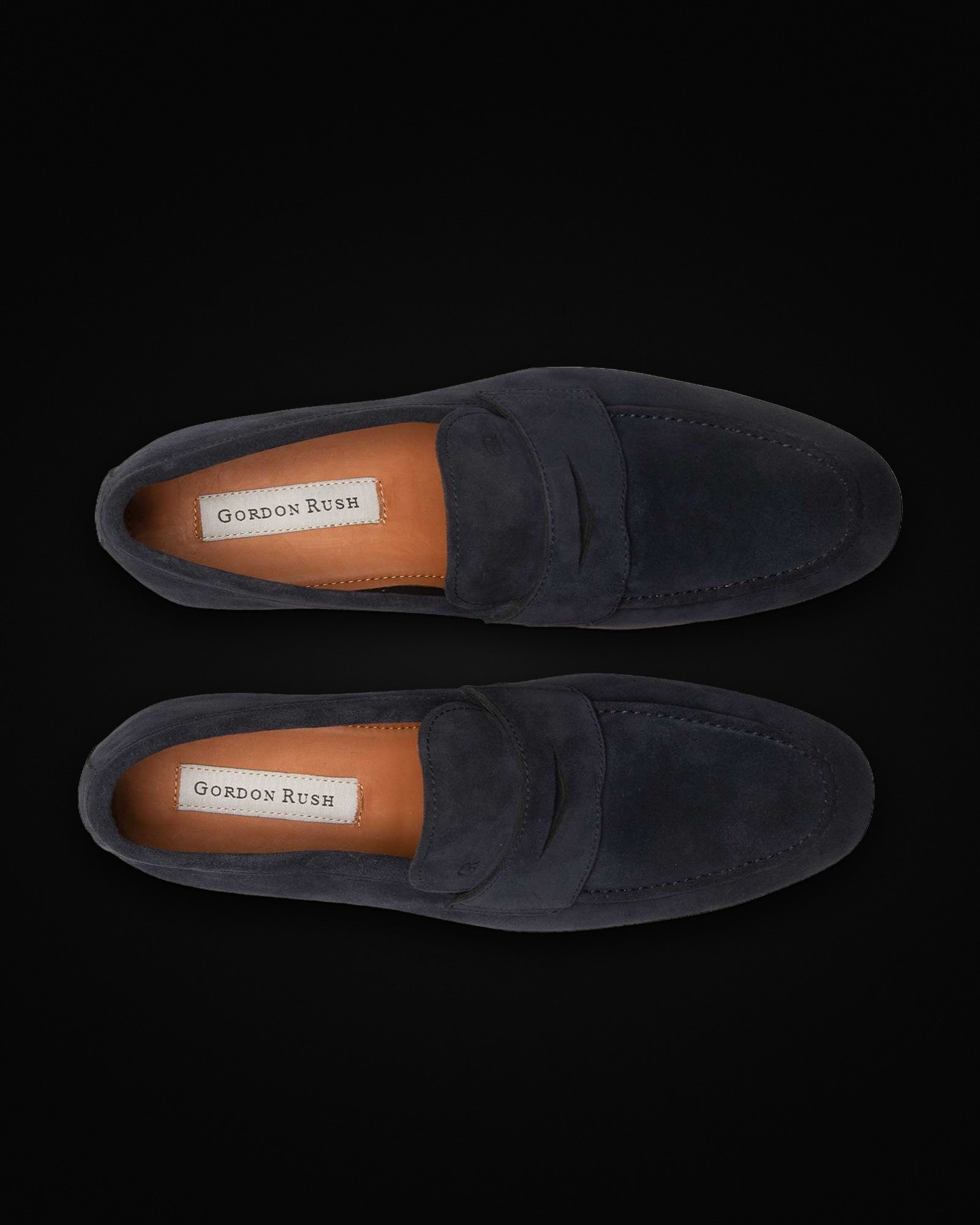 Cartwright, penny loafer in navy suede, view 4 of 5