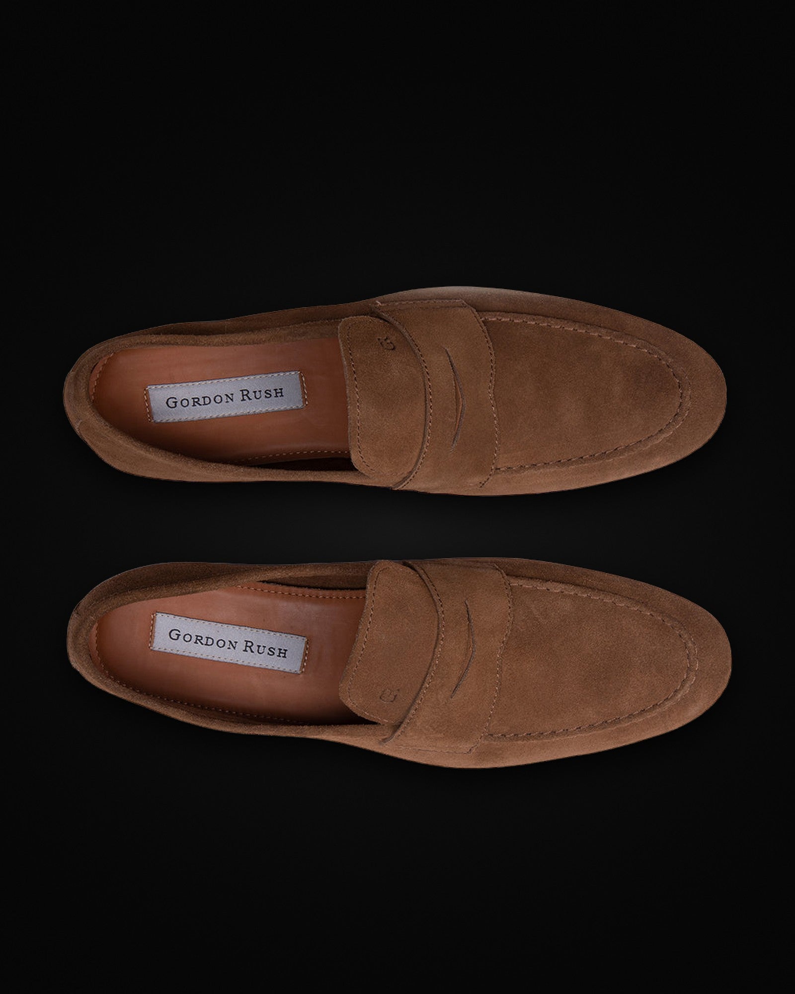 Cartwright, penny loafer in rust suede, view 4 of 4