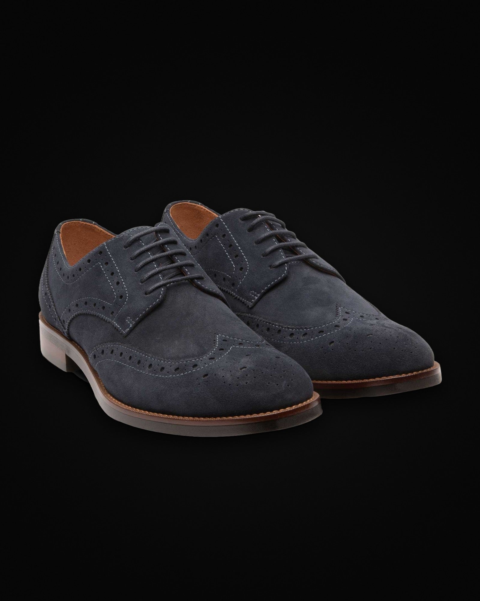 Concord, lace-up in navy suede, view 2 of 5
