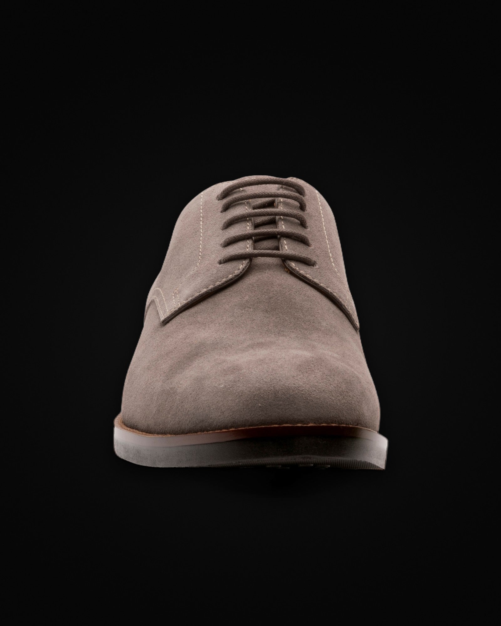 Shelby, lace-up in gray suede, view 3 of 6