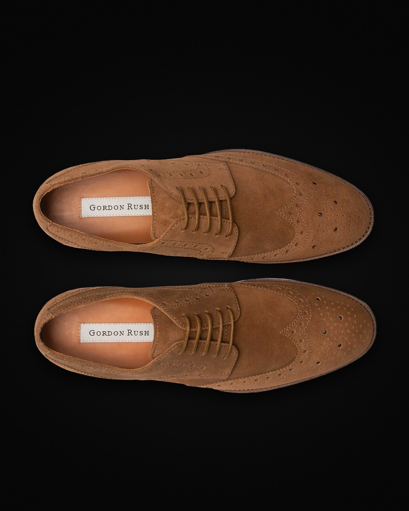 Concord, lace-up in tan suede, view 4 of 5